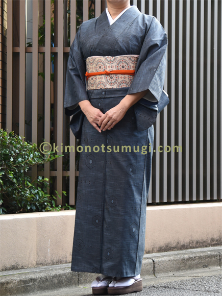 dark blue Ohshima tsumugi wa_001_03